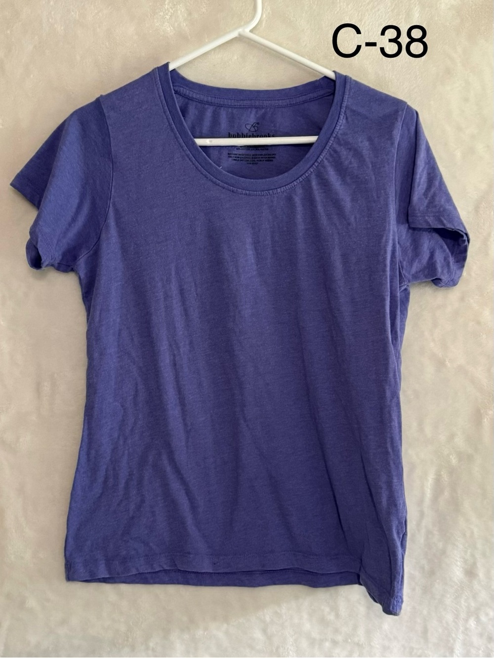 Bobbie Brooks Purple Scoop Neck Short Sleeve Tee